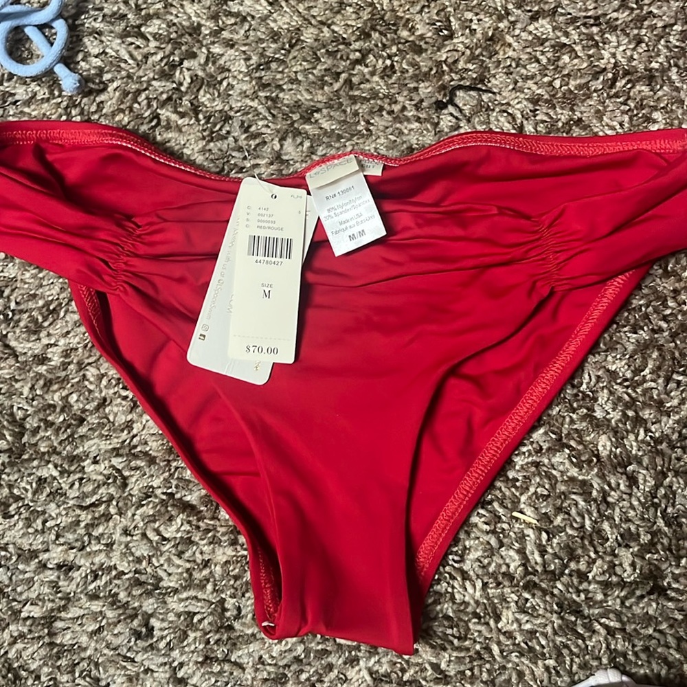 Lspace 
NWT red bikini bottom size medium